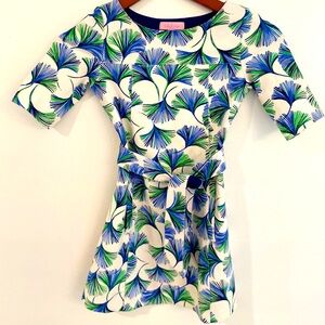 Lilly Pulitzer Floral Girls Dress SZ M